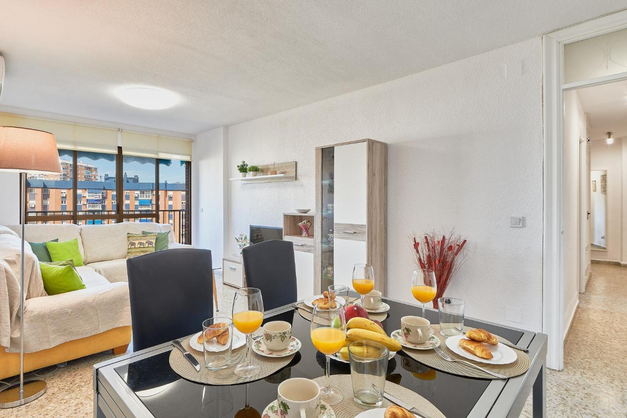 Luminoso Apartamento/ 5 Minutos De La Playa マラガ エクステリア 写真